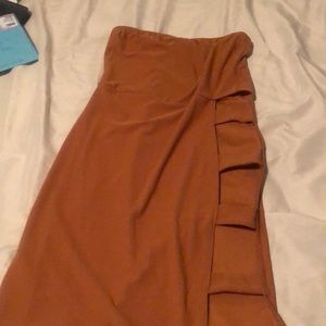 Mustard bodycon dress